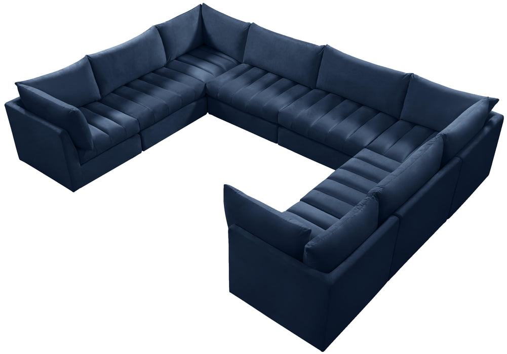 Jacob Navy Velvet Modular Sectional