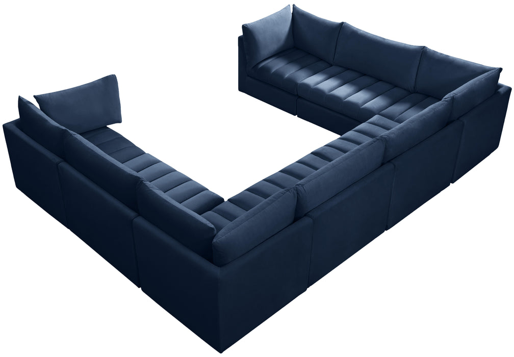 Jacob Navy Velvet Modular Sectional