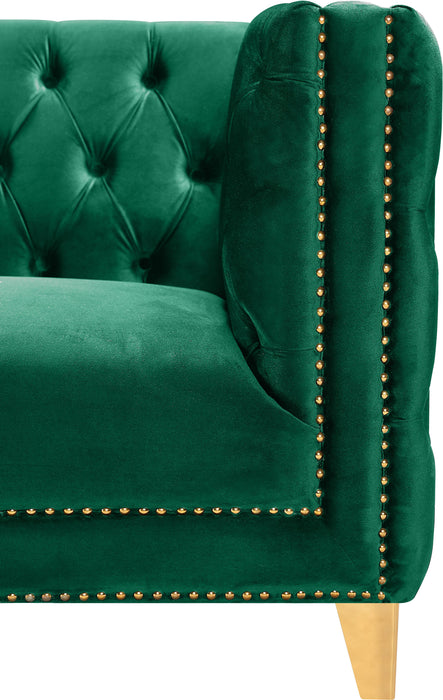 Michelle Green Velvet Loveseat