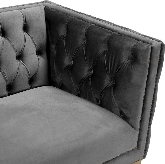 Michelle Grey Velvet Loveseat