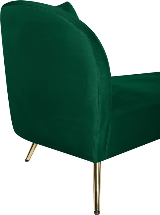 Nolan Green Velvet Chaise