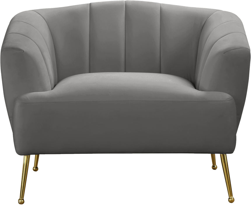 Tori Grey Velvet Chair