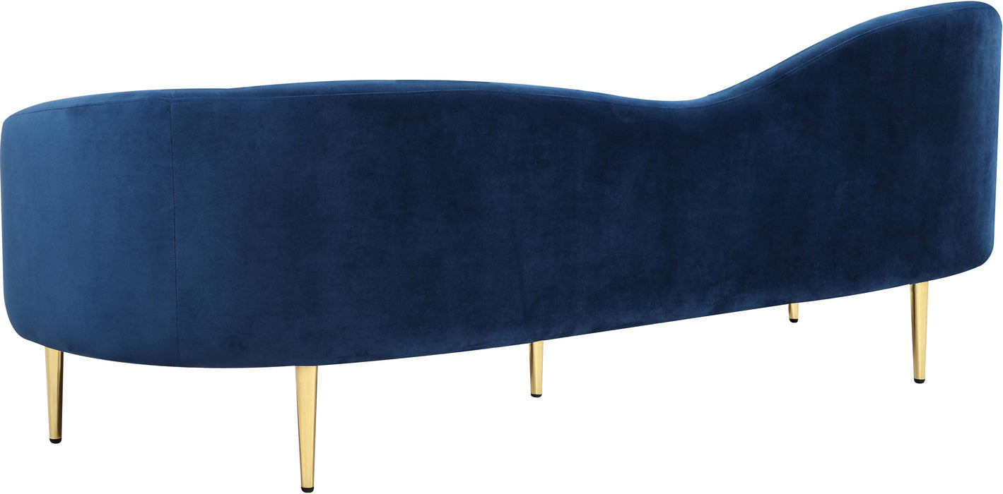 Ritz Navy Velvet Sofa