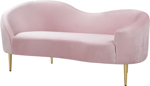 Ritz Pink Velvet Loveseat image