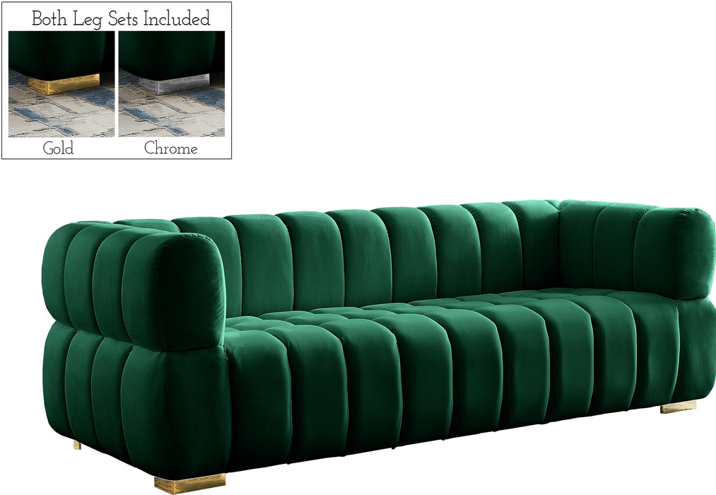 Gwen Green Velvet Sofa image