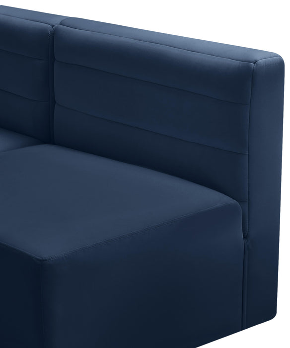 Quincy Navy Velvet Modular Sofa