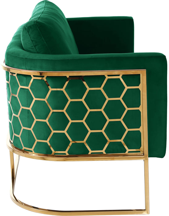 Casa Green Velvet Loveseat