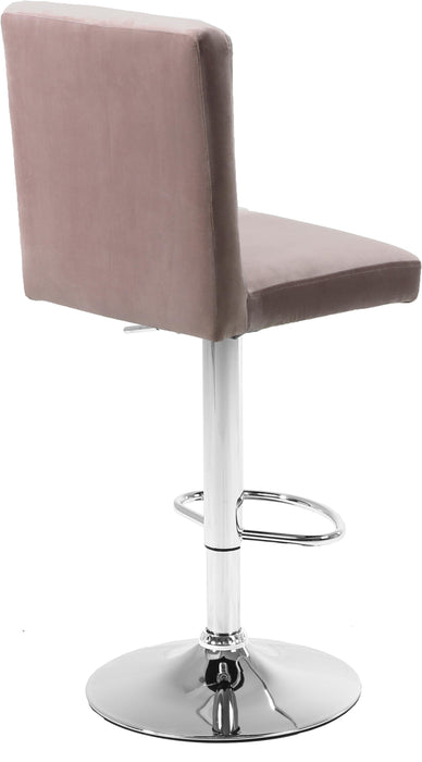 Joel Pink Velvet Adjustable Stool