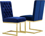 Cameron Navy Velvet Dining Chair image