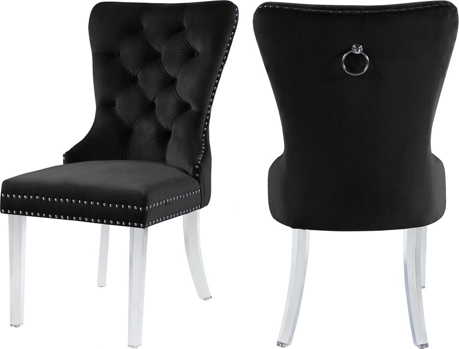 Miley Black Velvet Dining Chair image