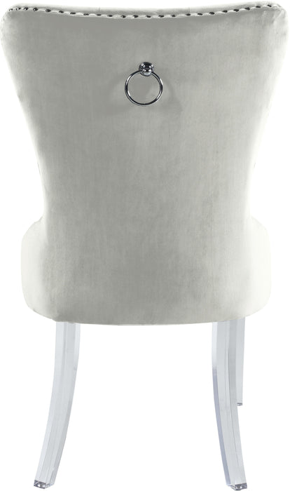 Miley Cream Velvet Dining Chair