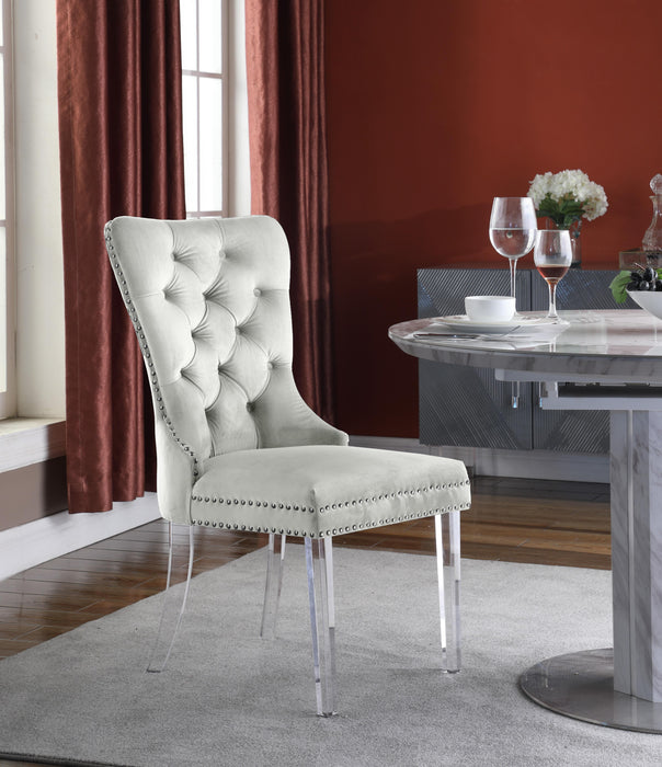 Miley Cream Velvet Dining Chair