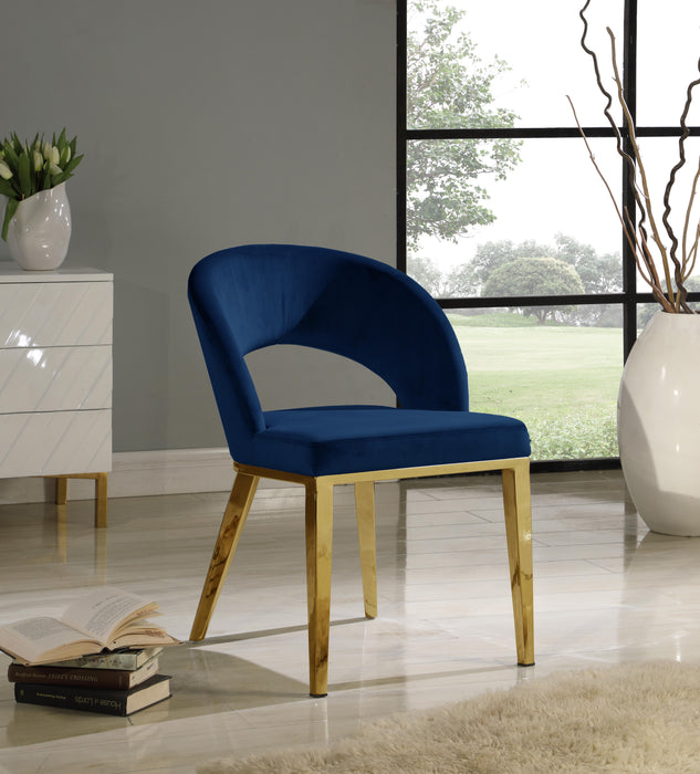 Roberto Navy Velvet Dining Chair