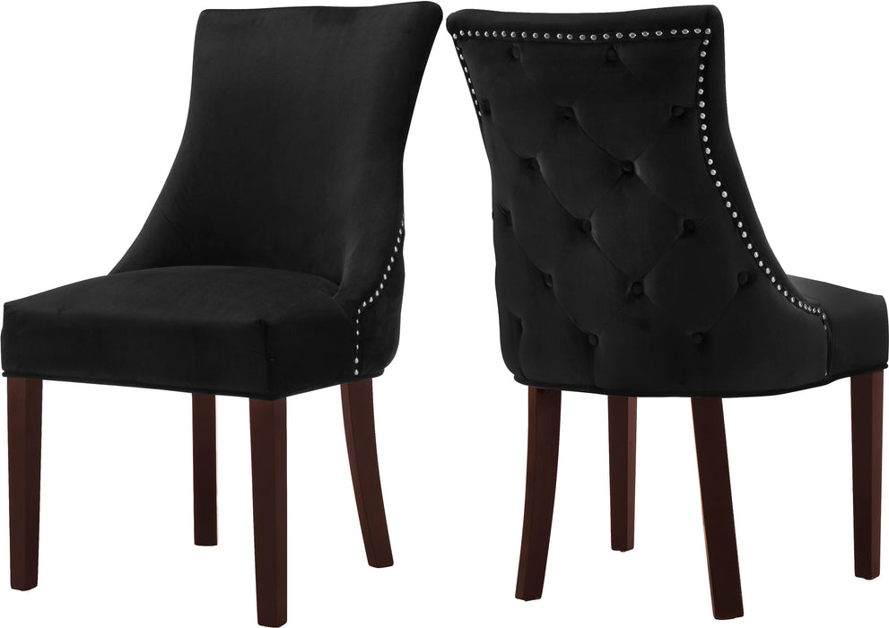 Hannah Black Velvet Dining Chair image