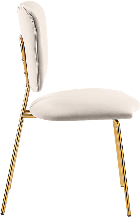 Angel Cream Velvet Dining Chair