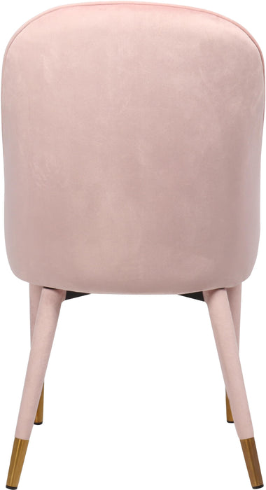 Belle Pink Velvet Dining Chair