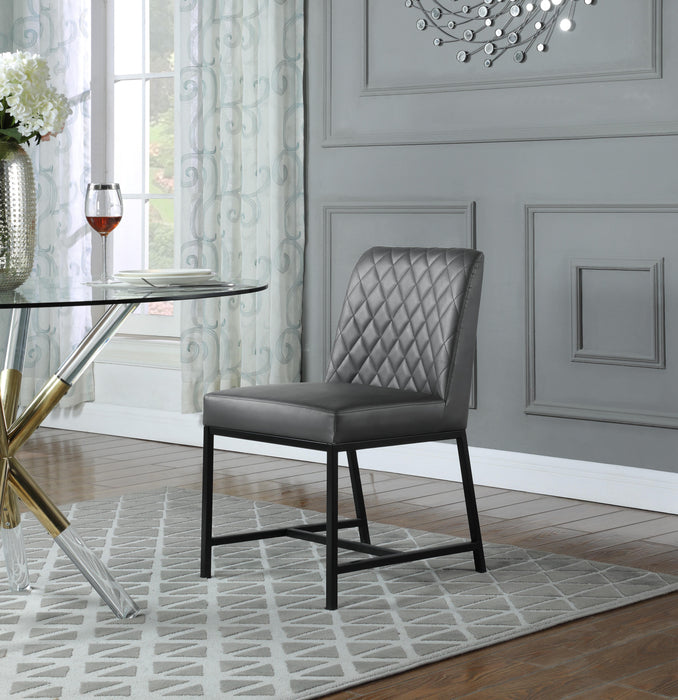 Bryce Grey Faux Leather Dining Chair