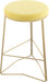 Tres Yellow Velvet Counter Stool image