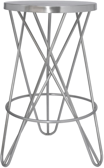 Mercury Silver Counter Stool