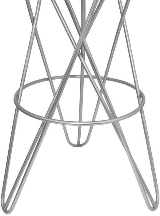 Mercury Silver Bar Stool