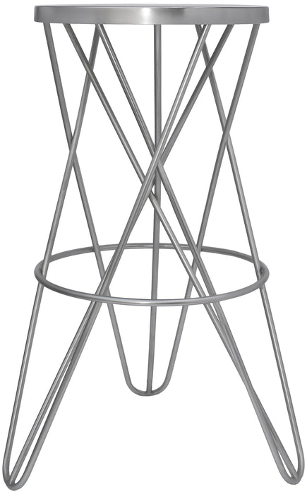 Mercury Silver Bar Stool