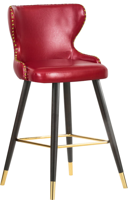 Hendrix Red Faux Leather Counter/Bar Stool