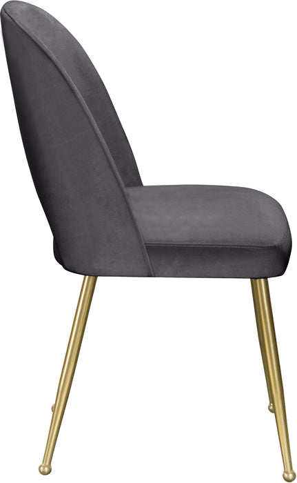 Logan Grey Velvet Dining Chair