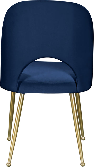 Logan Navy Velvet Dining Chair