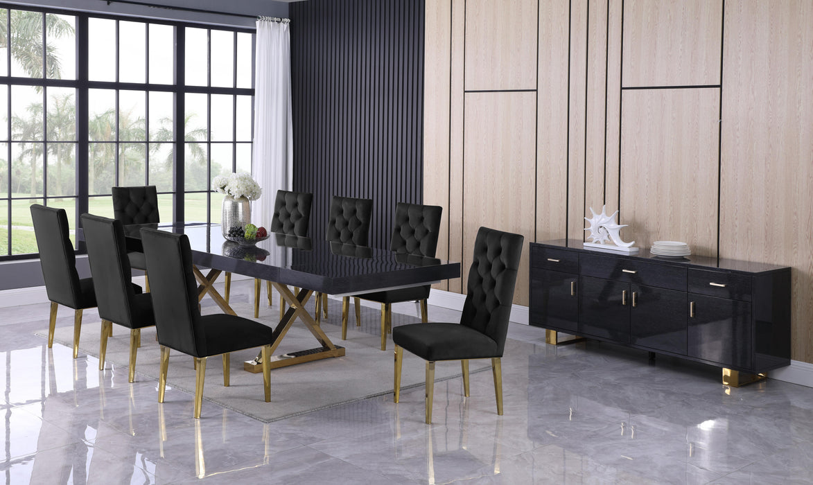 Excel Grey Oak Veneer Lacquer Extendable Dining Table (3 Boxes)