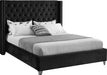 Aiden Black Velvet King Bed image