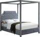 Rowan Grey Velvet King Bed (3 Boxes) image