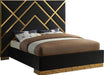 Vector Black Velvet King Bed image