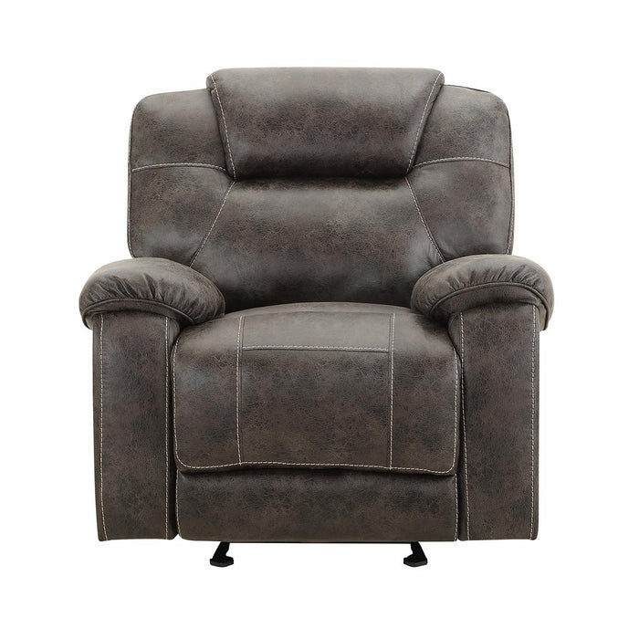 New Classic Furniture Anton Glider Recliner in Chocolate