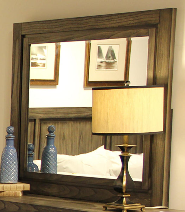 New Classic Furniture Ashland Mirror in Rustic Brown