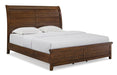 New Classic Furniture Fairfax Queen Panel Bed in Medium Oak image