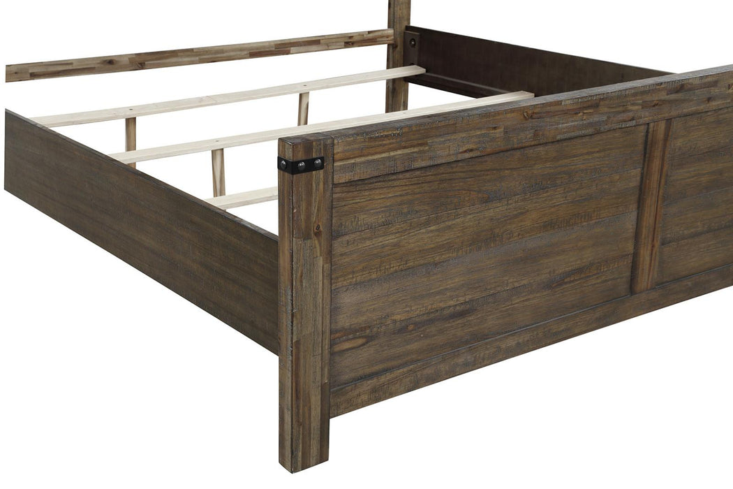 New Classic Furniture Galleon Queen Bed in Weathered Walnut