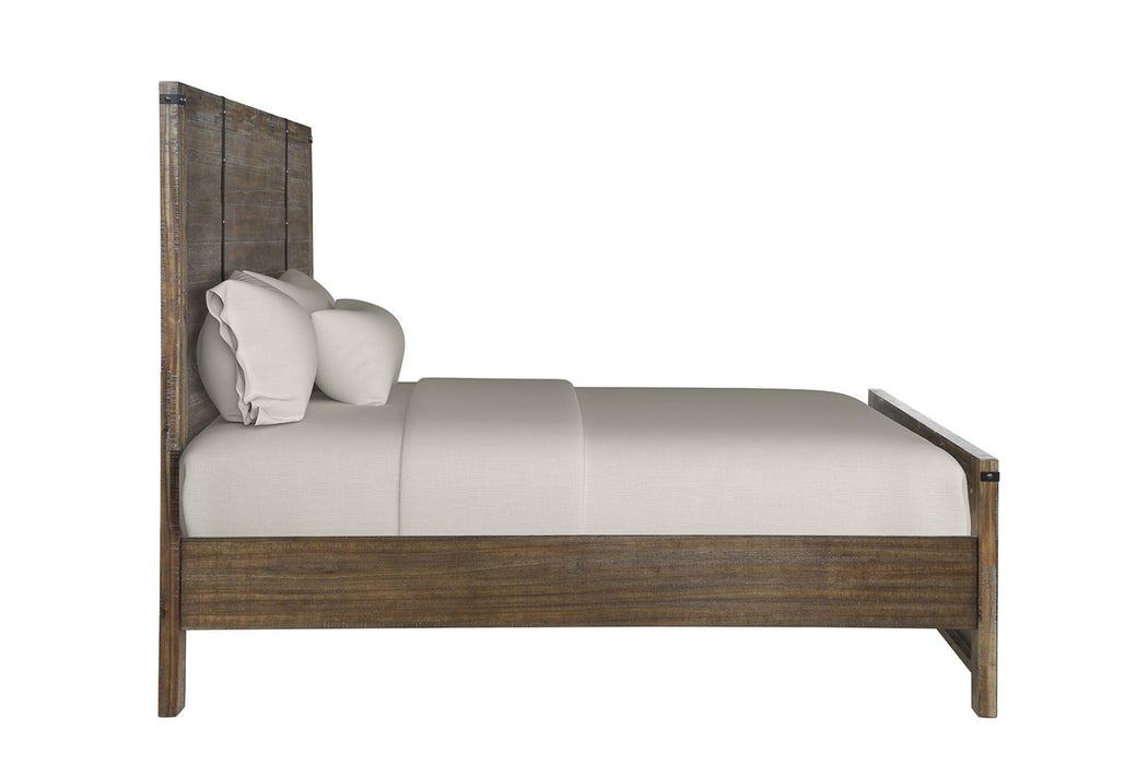 New Classic Furniture Galleon California King Bed in Weathered Walnut