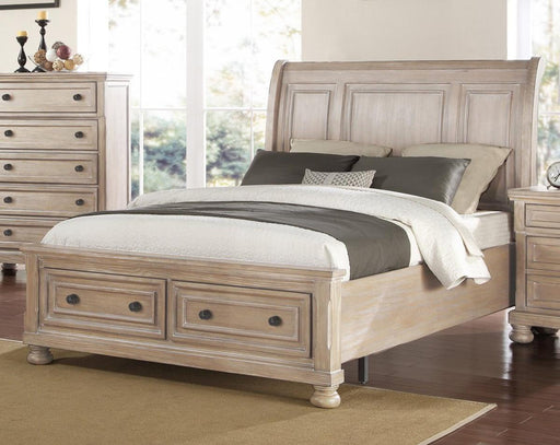 New Classic Furniture Allegra King Storage Bed in Pewter image