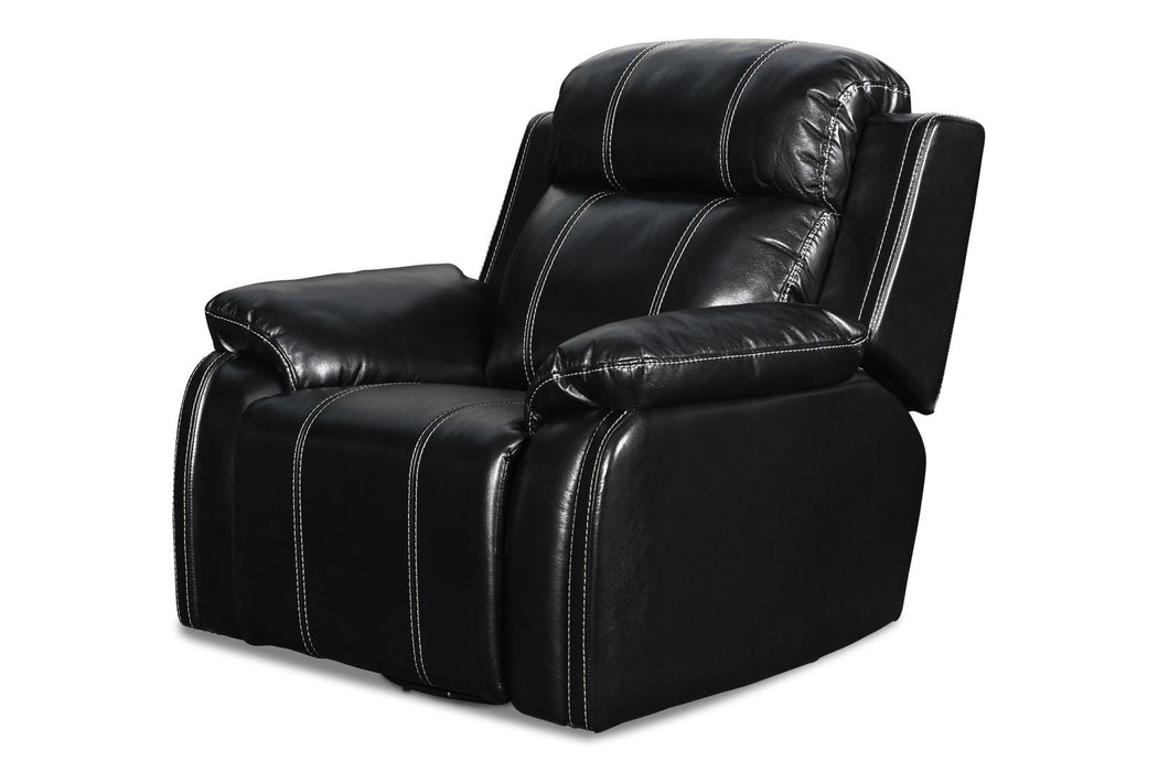 New Classic Fusion Swivel Glider Recliner with Power Foot Rest in Ebony