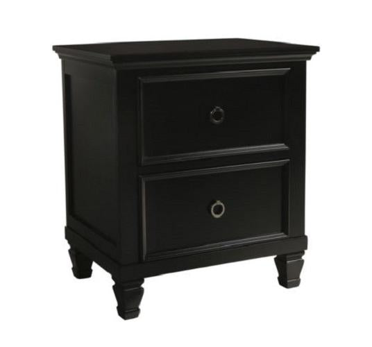 New Classic Tamarack 2-Drawer Nightstand in Black