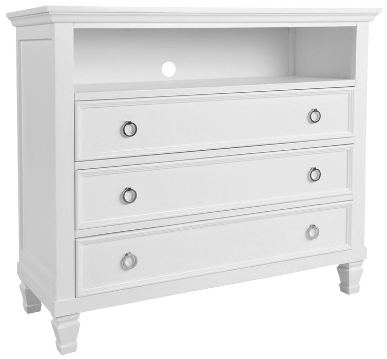 New Classic Tamarack 3-Drawer Media Chest in White