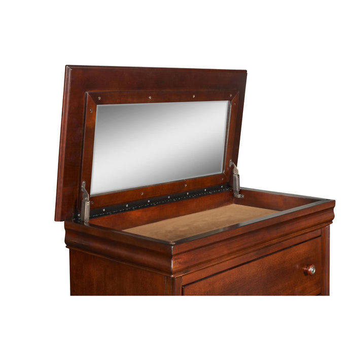 VERSAILLES LIFT TOP CHEST- BORDEAUX