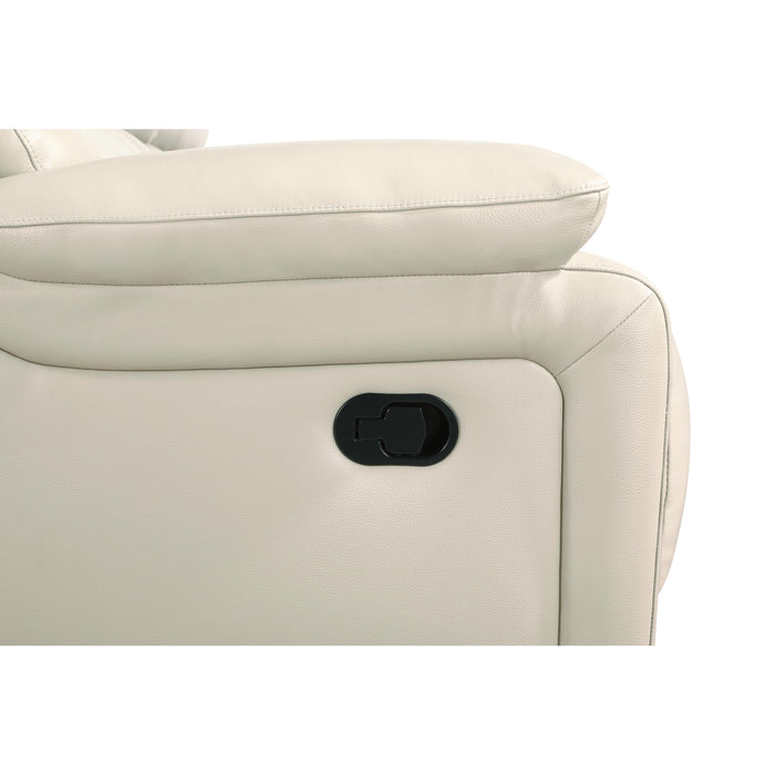 CICERO GLIDER RECLINER-CREAM