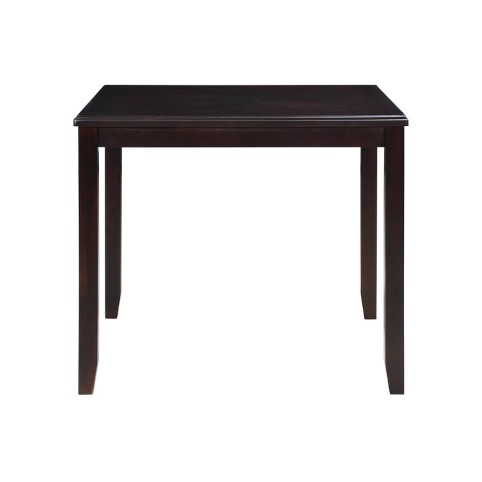GIA 5PC 42" SQUARE COUNTER TABLE & 4 CHAIRS-EBONY