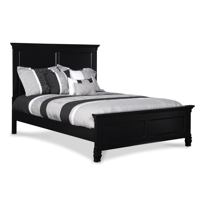 TAMARACK Eastern King-California King EK/WK HEADBOARD, FOOTBOARD & SLATS- BLACK