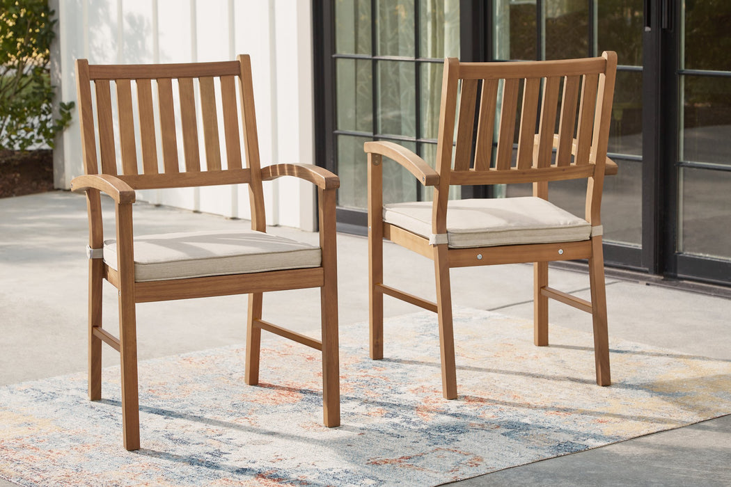 Janiyah Outdoor Dining Arm Chair (Set of 2)