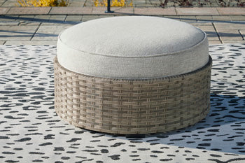 Calworth Outdoor Ottoman with Cushion