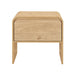 Mara One Drawer End Table / Bedside Table-Natural