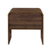 Mara One Drawer End Table / Bedside Table-Walnut