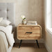 Rowan One Drawer End Table/Bedside Table-Natural